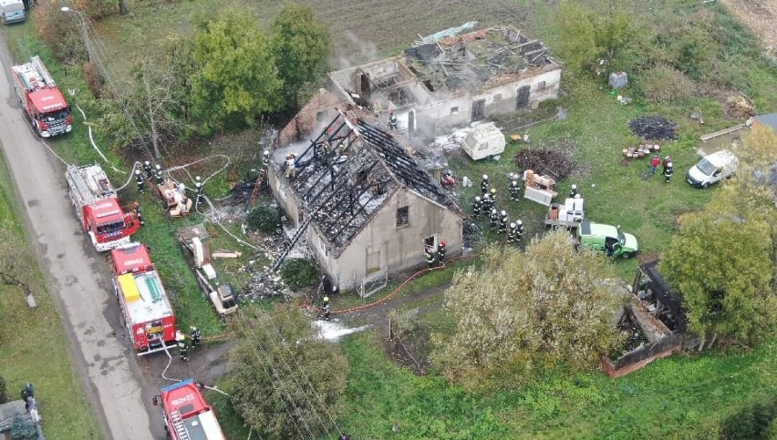 Gmina Gniewkowo - Pożar domu w Kleparach pod Gniewkowem