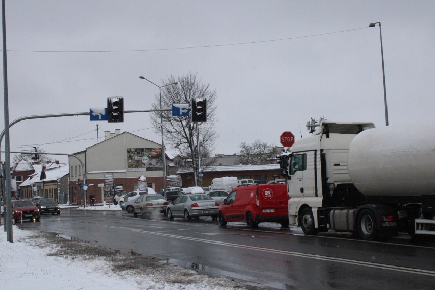 Awaria świateł na głównym skrzyżowaniu w Wieluniu