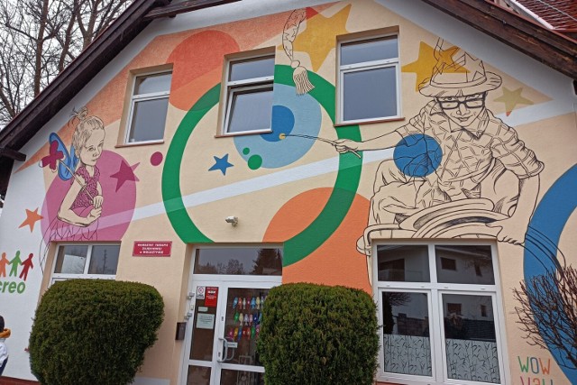 Wyjątowy mural na budynku Zespołu Szkół Specjalnych w Wolsztynie