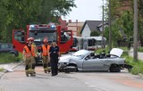 Wypadek na ulicy Świętego Brata Alberta w Radomiu. Zderzyły się dwa samochody marki BMW. Zobacz zdjęcia z miejsca zdarzenia