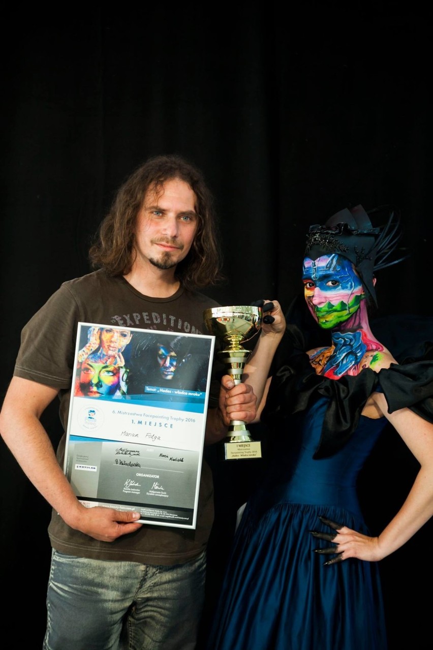 Marian Folga z Jaworzna wygrywa Mistrzostwa Facepainting Trophy 2016 [ZDJĘCIA]
