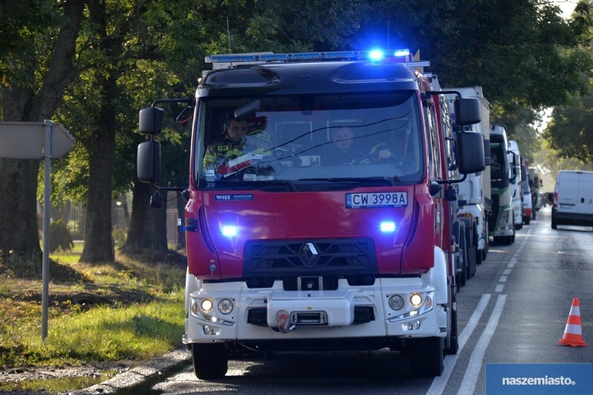 Wypadek w powiecie włocławskim. Zderzenie trzech samochodów [zdjęcia]