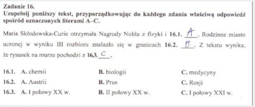 24 kwietnia część humanistyczna (język polski) egzaminu ...