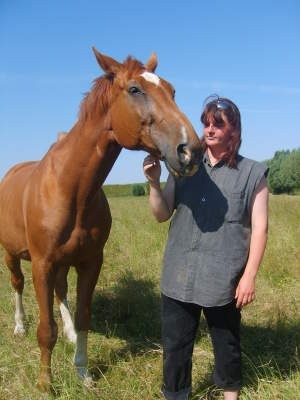 Marta Krause &quot;stawia na nogi&quot; konie uratowane przed rzeźnią. fot. a. arent