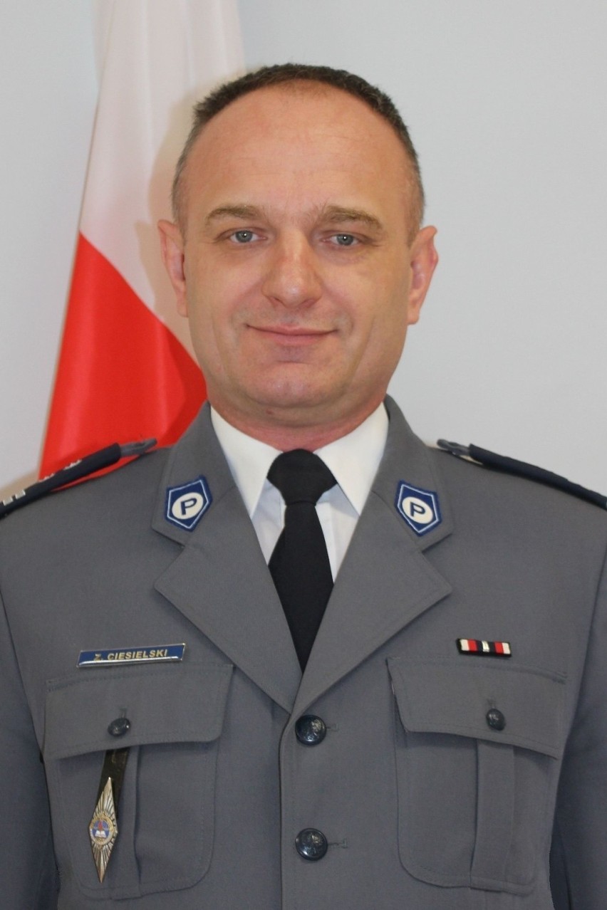 Podinspektor Zdzisław Ciesielski, komendant powiatowy...