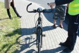 Potrącenie rowerzystki na ul. Waryńskiego w Grudziądzu