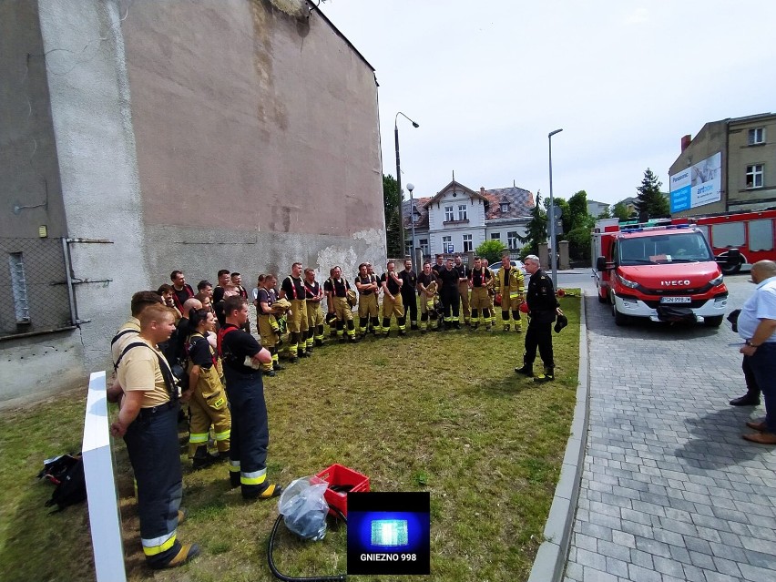 Szpital Gniezno. Ćwiczenia ewakuacyjne na wypadek zagrożenia pożarowego