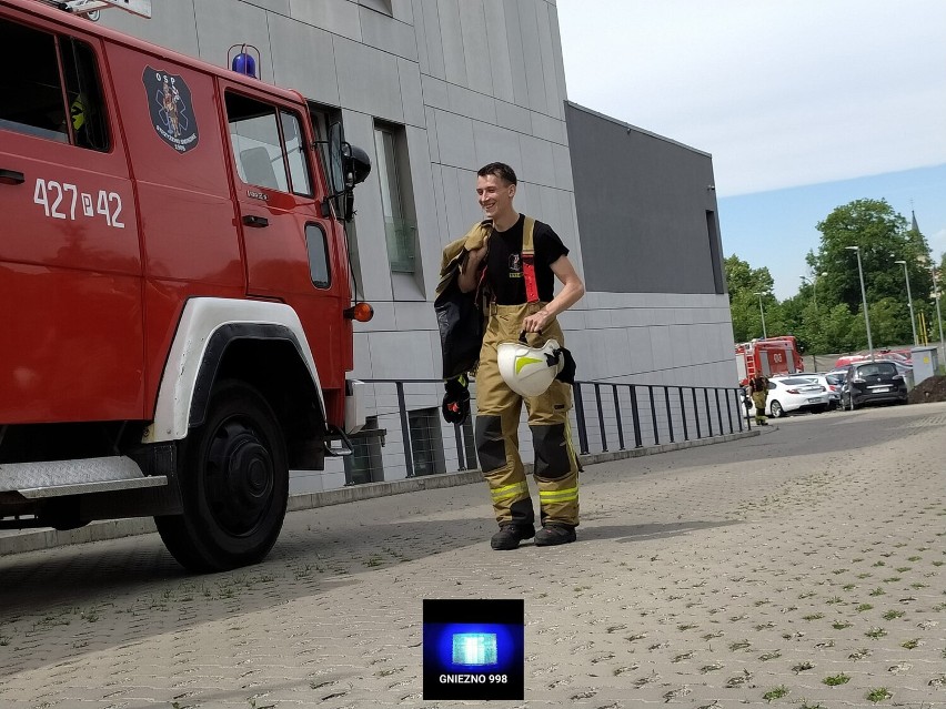 Szpital Gniezno. Ćwiczenia ewakuacyjne na wypadek zagrożenia pożarowego