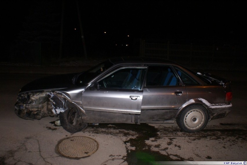 Wypadek w Suwałkach. Zderzyły się dwa samochody