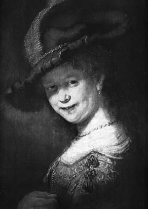 Jedno z najbardziej znanych dzieł malarza &amp;#8211; &amp;#8222;Saskia w kapeluszu z piórem&amp;#8221; .