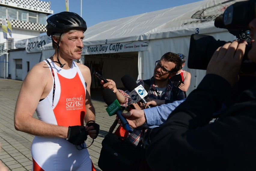 Prezydent Grobelny trenował przed Poznań Triathlon