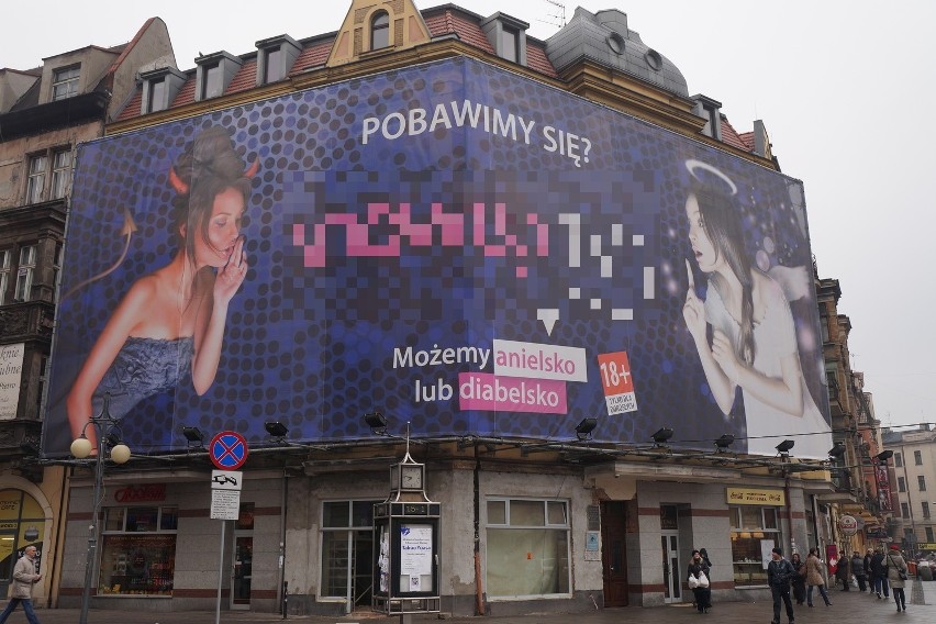 Katowice, Stawowa: Serwis porno reklamuje się naprzeciw szkoły. Przesada?
