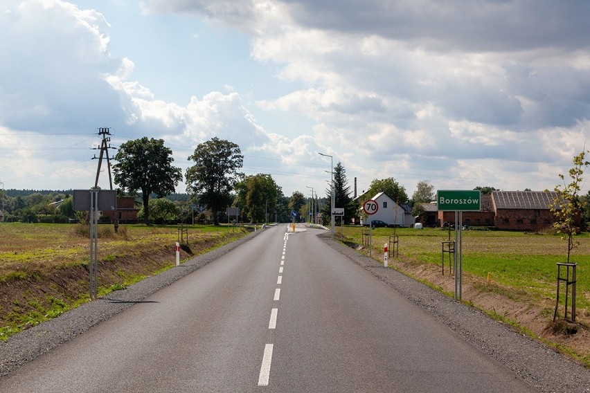 Otwarcie drogi wojewódzkiej nr 487 w Boroszowie po remoncie