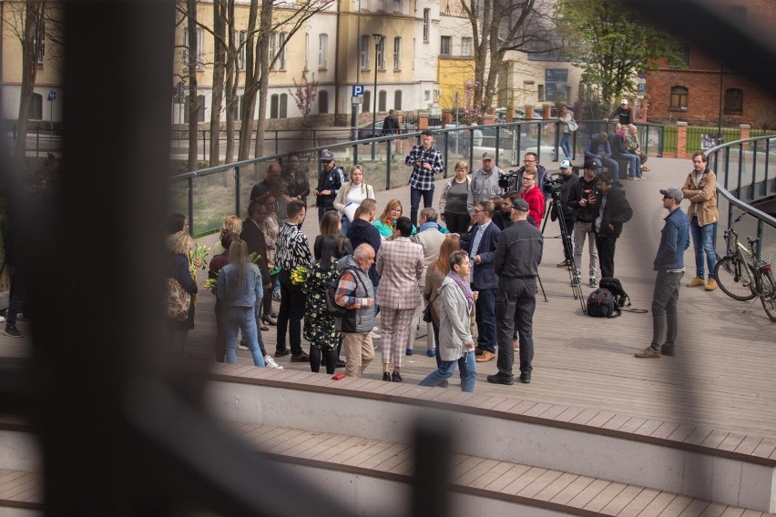 Konferencja prasowa na słupskich Bulwarach