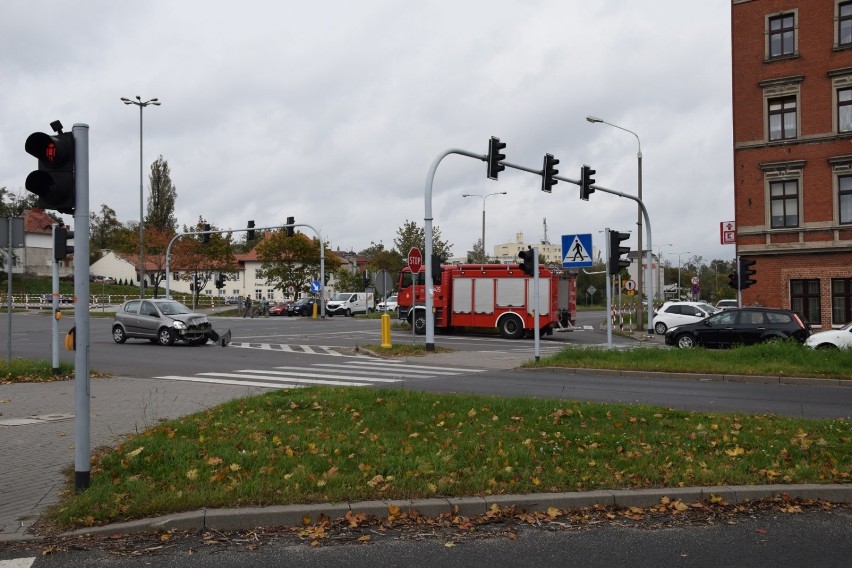 Wypadek na skrzyżowaniu ul. Poznańskiej i Kłeckoskiej