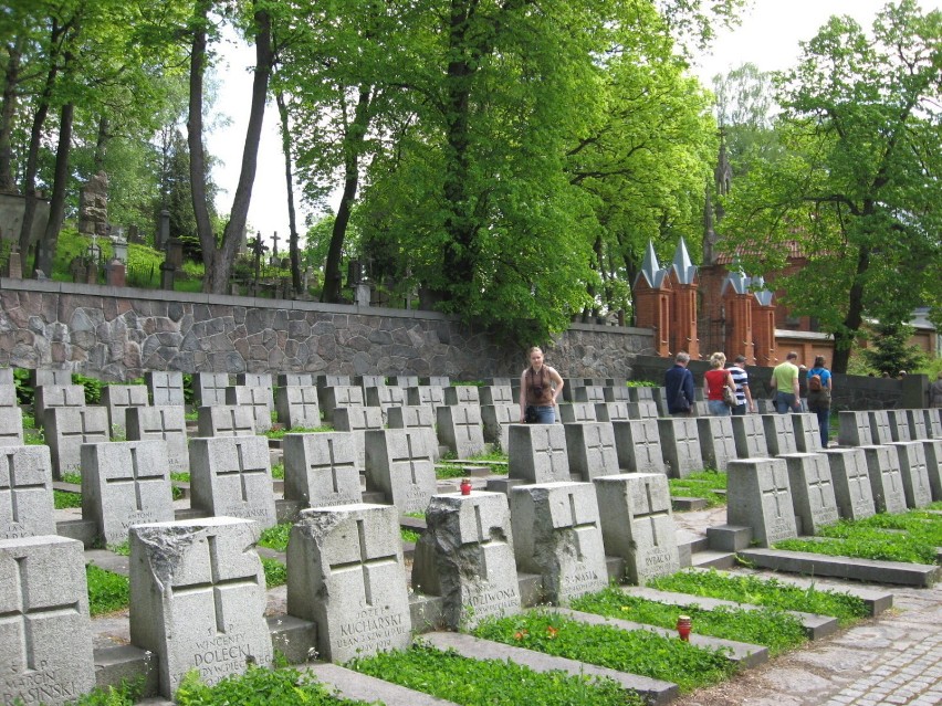 Część wojskowa cmentarza. Fot. Klaudia Sowiak