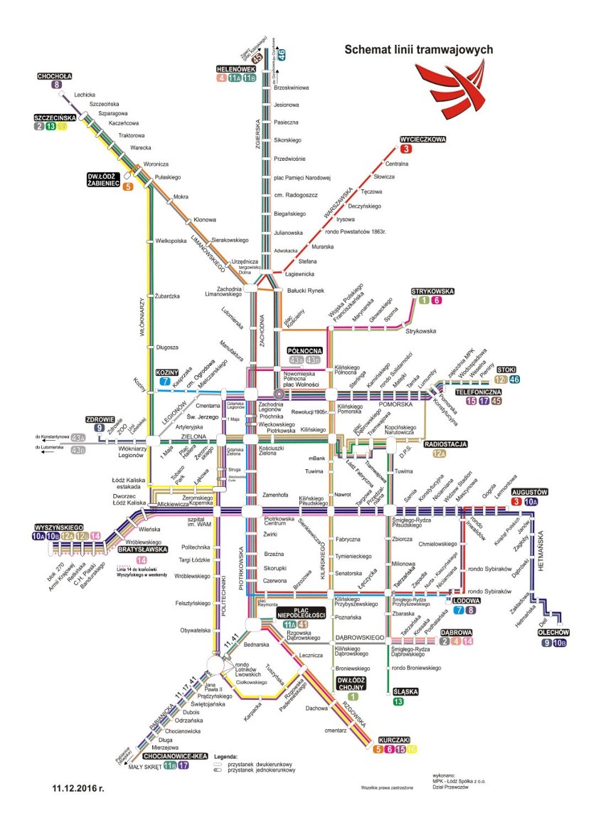Rewolucja komunikacyjna w Łodzi. Nowe linie MPK [MAPY]