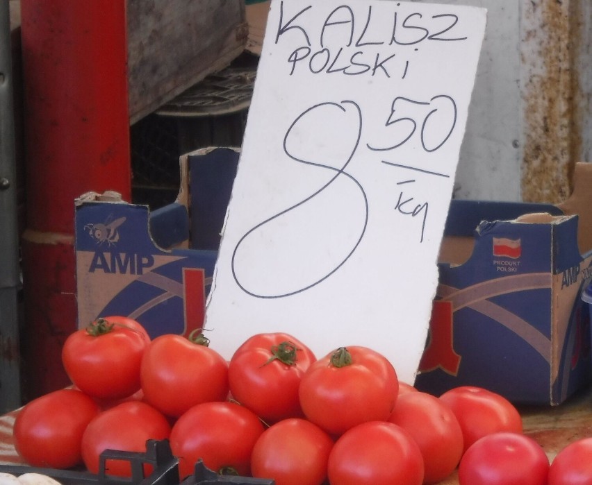 Pomidory Kalisz  kosztowały 8,50 za kilogram