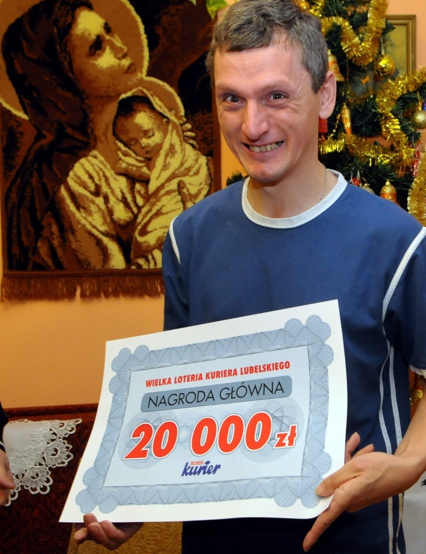 Wielka Loteria Kuriera: pan Mariusz wygrał 20 tys. zł (WIDEO, ZDJĘCIA)