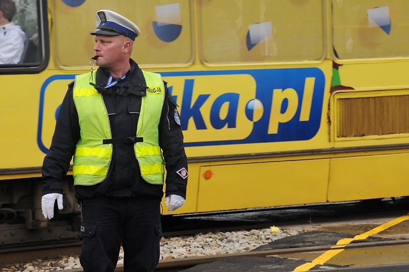 Poznań w korkach. Tramwaje utknęły na Towarowej [ZDJĘCIA, WIDEO]