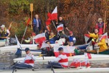Spływ Prosną w Kaliszu dla uczczenia stulecia Niepodległości Polski [FOTO]