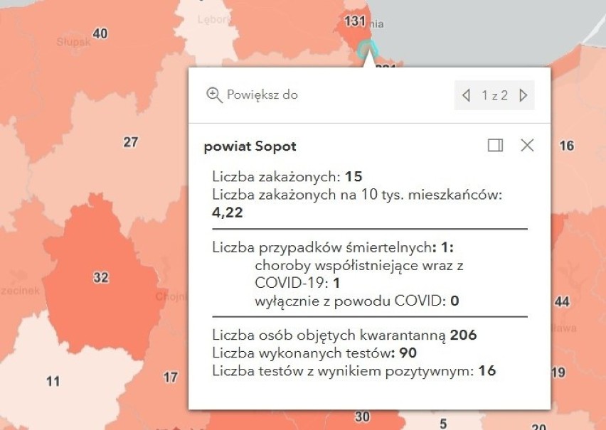 Koronawirus na Pomorzu 15.04.2021. 1008 nowych przypadków zachorowania na Covid-19 w województwie pomorskim! Zmarły 22 osoby