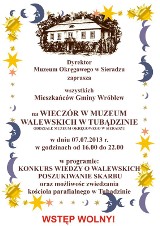 Wieczór w Muzeum Walewskich w Tubądzinie. To w niedzielę 7 lipca