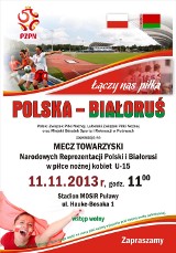Reprezentacja Polski zagra w Puławach z Białorusią
