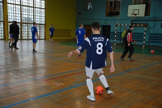 Głogowscy policjanci grali w piłkę
