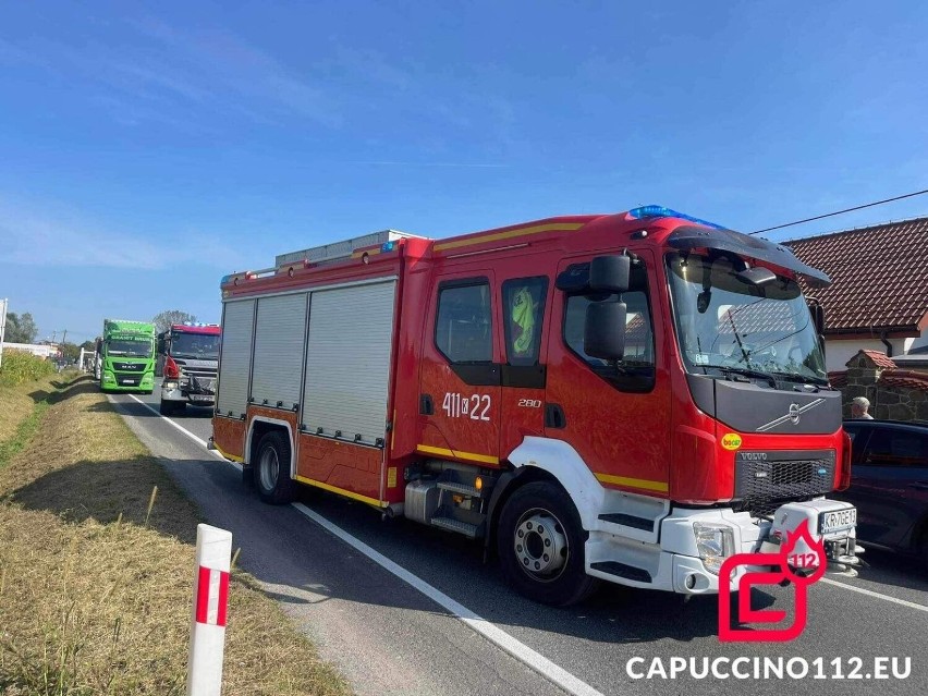 Wypadek na drodze krajowej nr 75 w Brzesku, jedna osoba ranna, utrudnienia dla kierowców