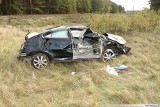Wypadek w miejscowości Olszowa Droga. Zderzyły się dwa auta [zdjecia]