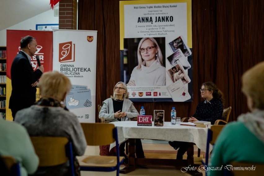 Anna Janko spotkała się z czytelnikami w Bibliotece Publicznej w Trąbkach Wielkich | Zdjęcia