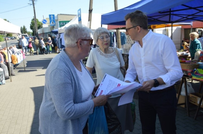 Poseł KO Dariusz Joński w Zduńskiej Woli - „Podziękuj PiS za...