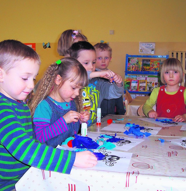 Zajęcia w grupie dzieci pięcioletnich w Publicznym Przedszkolu nr 9 w Kaliszu.