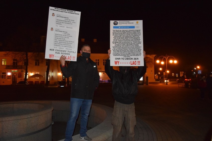 Wieluń. Demonstranci podjęli kroki prawne wobec radnego,...