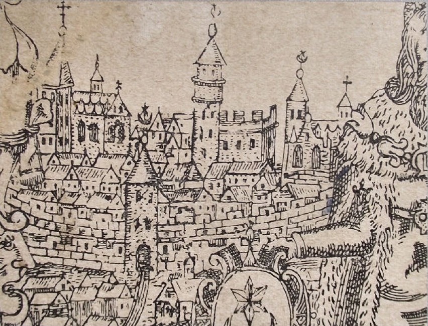 Widok miasta Tarnowa z 1644 r. z drzewa genealogicznego rodu...