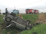 Gm. Stare Pole. Wypadek na drodze krajowej nr 22 w Królewie. Ucierpiały dwie osoby