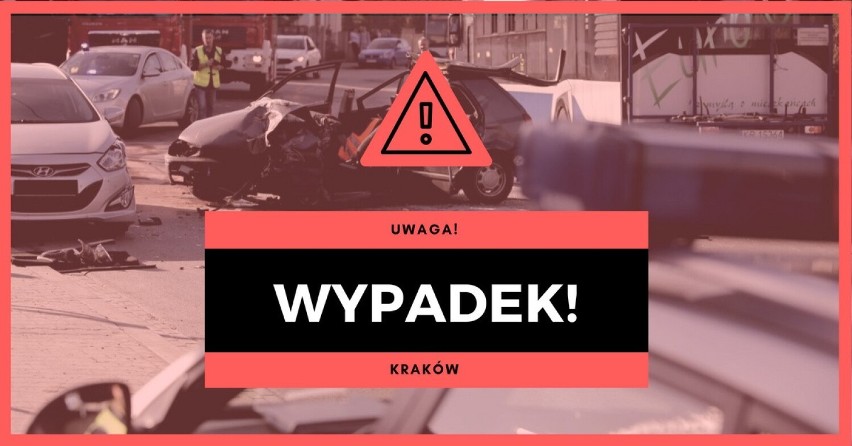 Kraków. Zderzenie tramwaju z samochodem na ul. Bobrzyńskiego. Tramwaje nie dojeżdżały na Czerwone Maki