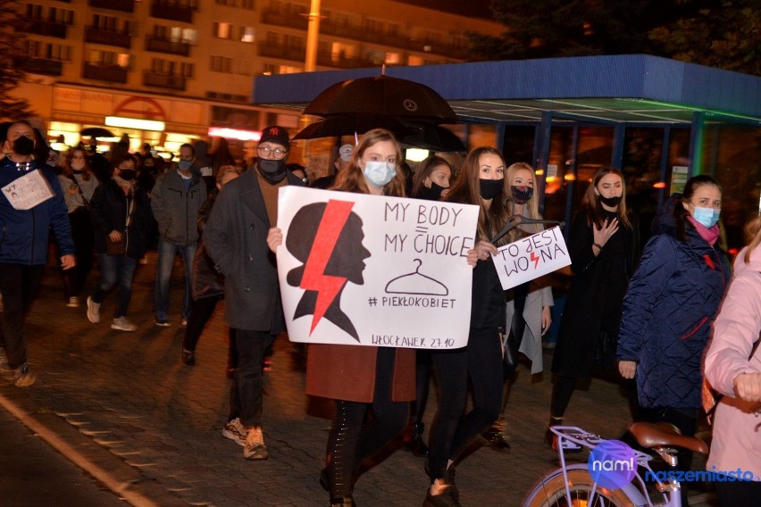 Protest kobiet we Włocławku