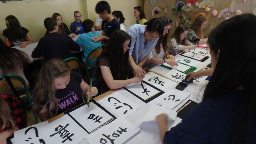 Lekcje japońskiego w szkole w Rydułtowach