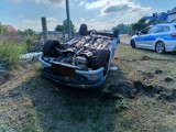 Policja Lubliniec: Pijany dachował i zakończył jazdę w rowie