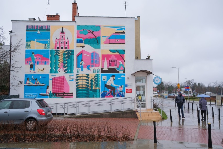 W Wawrze powstał mural z najważniejszymi symbolami dzielnicy. Wśród ilustracji m.in. Plaża Romantyczna i Falenicka Sosna