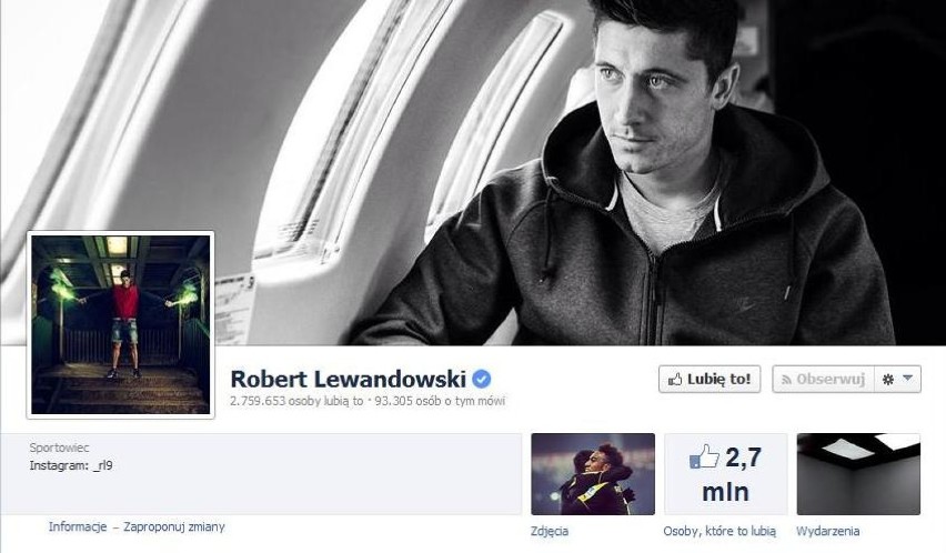 Robert Lewandowski - 2 759 653 fanów.

Stan na 4.02.2014 -...