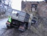 Ciężarówka uderzyła w młyn