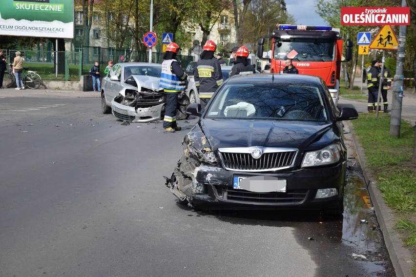 Wypadek na 11 Listopada w Oleśnicy
