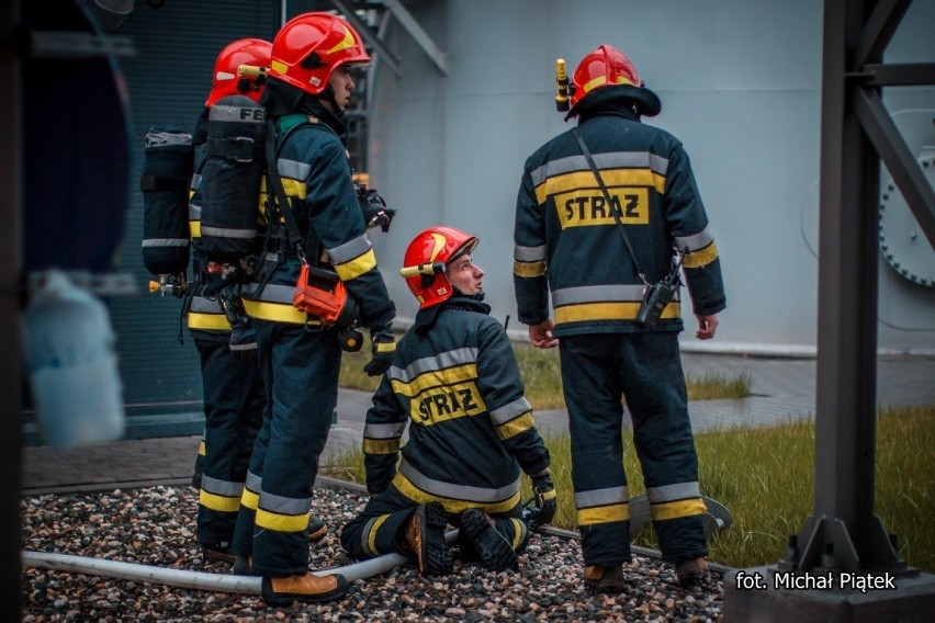 Jastrzębie: potężny pożar w EC Zofiówka, nasi strażacy w...