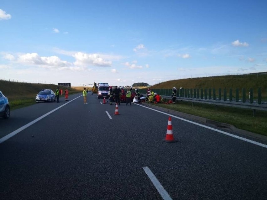 Wypadek na A1 09.07.2020 r. Autostrada zamknięta!