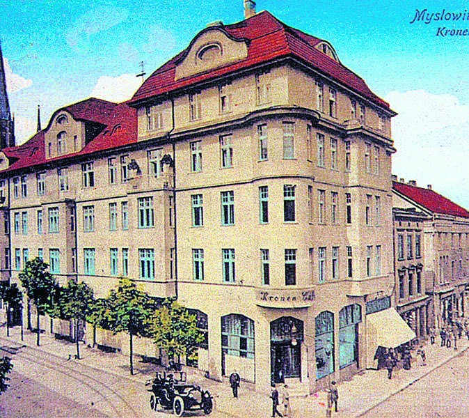 1916 r. przy rogu Nowokościelnej i Pszczyńskiej restauracja...