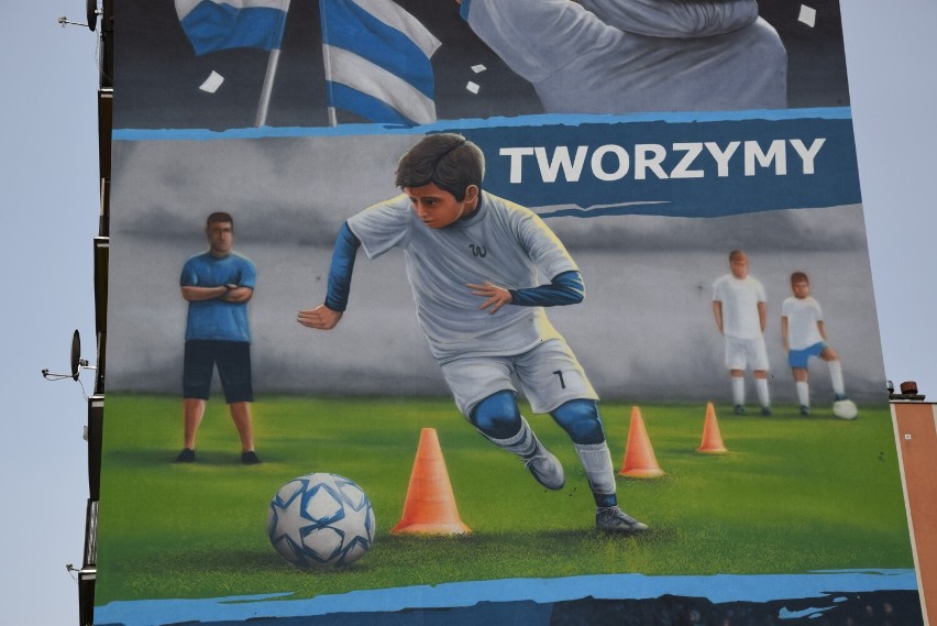 To jeden z największych sportowych murali w Polsce. Zobacz, jak wygląda 