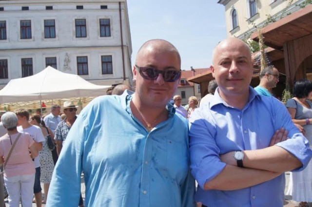 Jacek Pilch (z prawej) będzie niespodzianką na liście PO? Może mu w tym pomóc Michał Kamiński